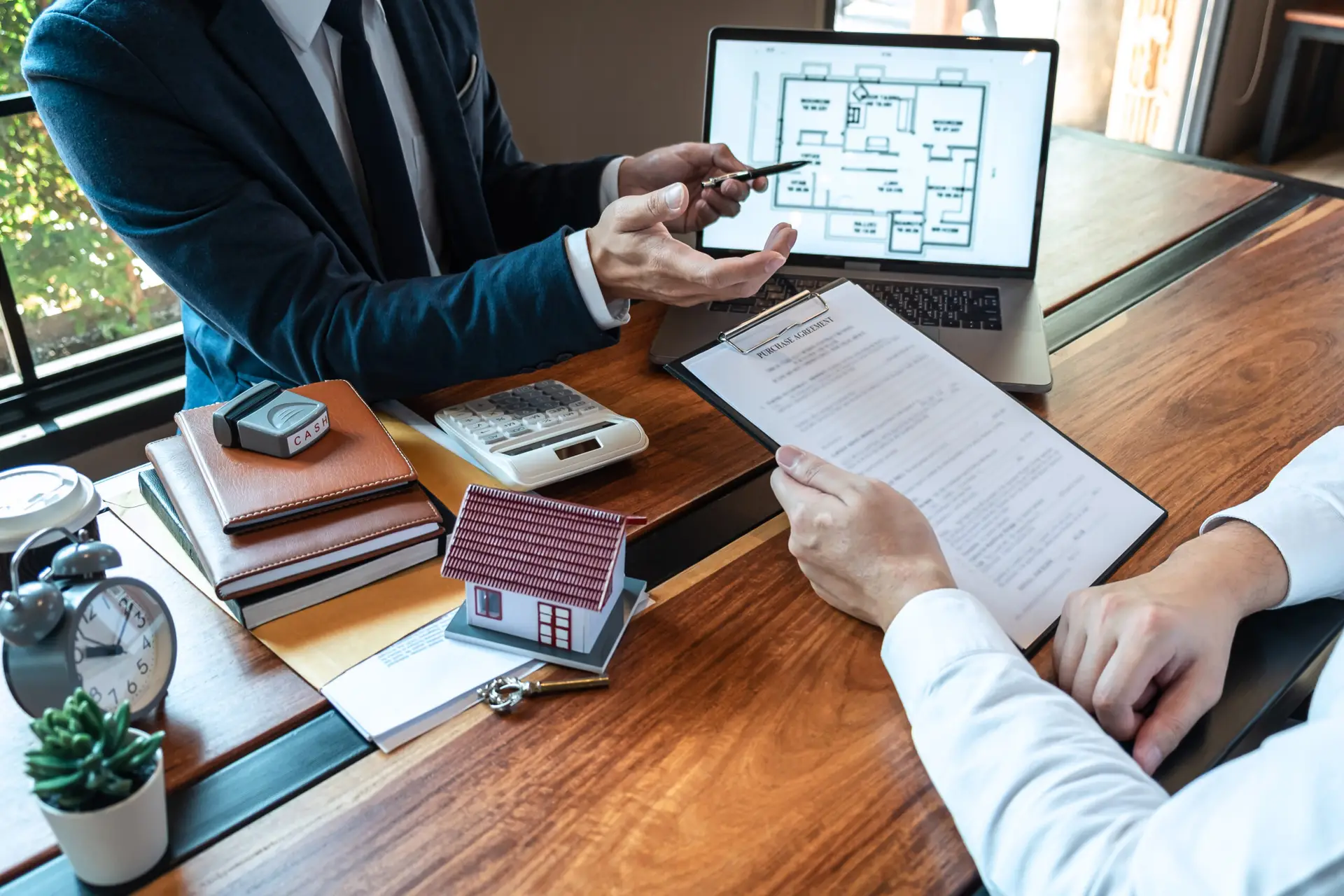 Real estate investor reviewing rental property financing in Tampa Florida